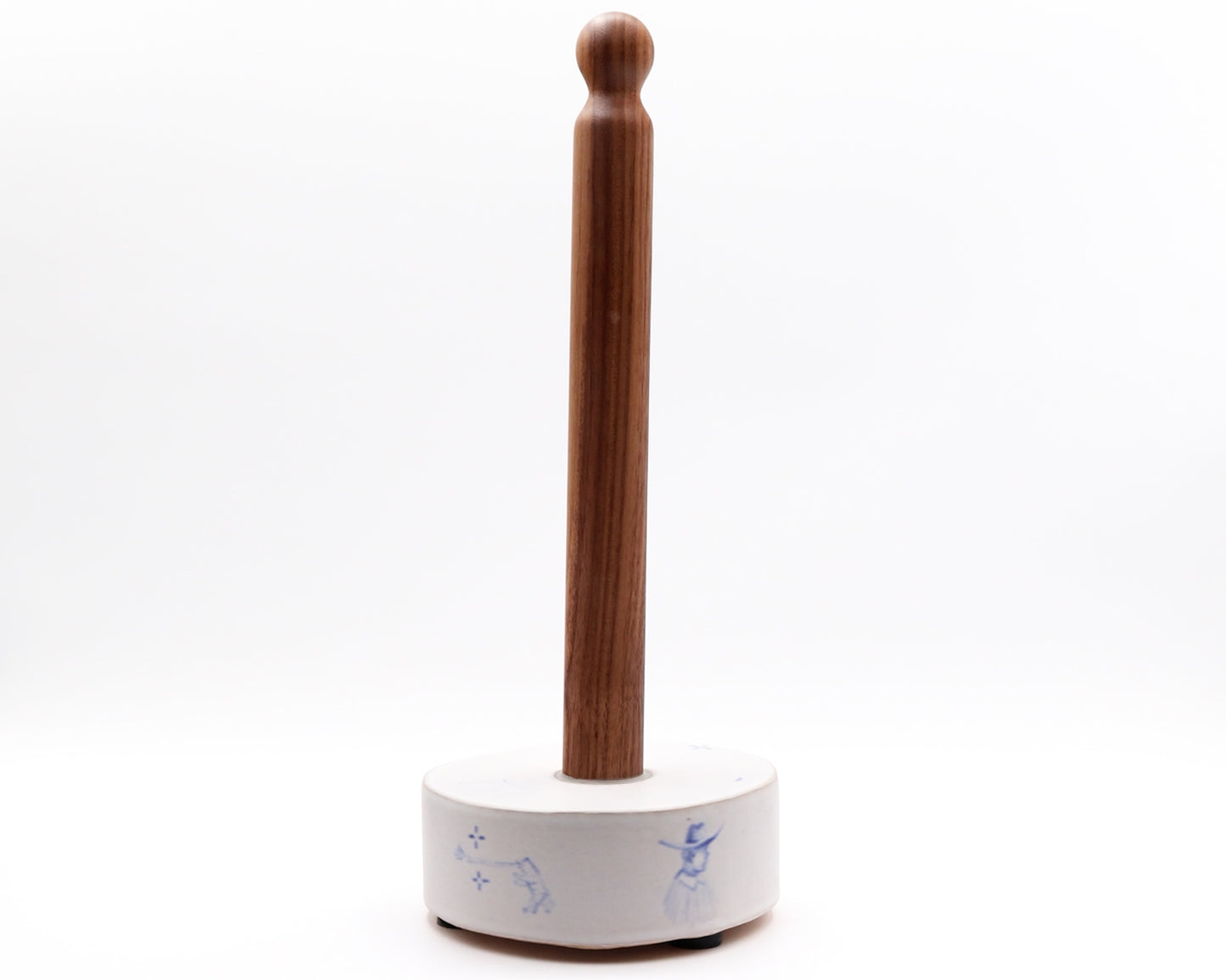 HAND-PAINTED CERAMIC PAPER TOWEL HOLDER - #76