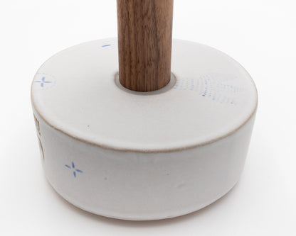 HAND-PAINTED CERAMIC PAPER TOWEL HOLDER - #76