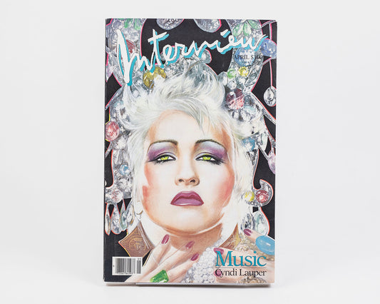 VINTAGE INTERVIEW MAGAZINE -  APRIL 1986 CYNDI LAUPER