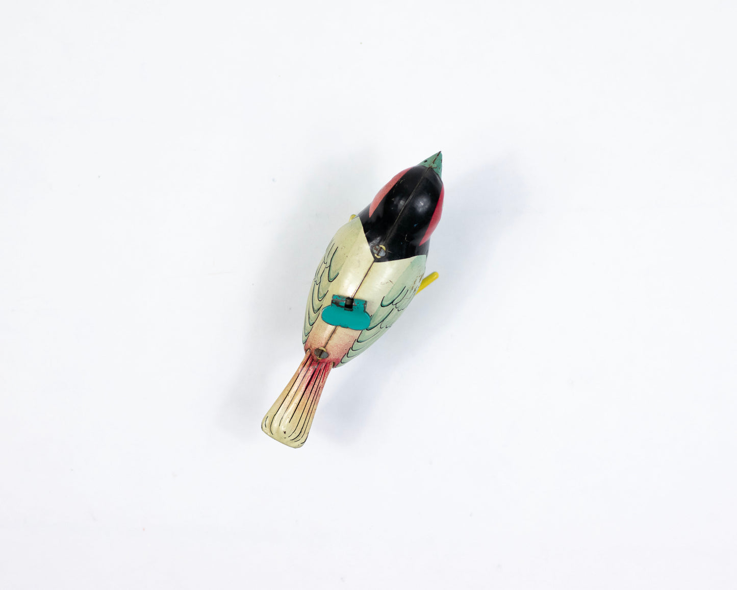 VINTAGE TIN WIND-UP BIRD TOY