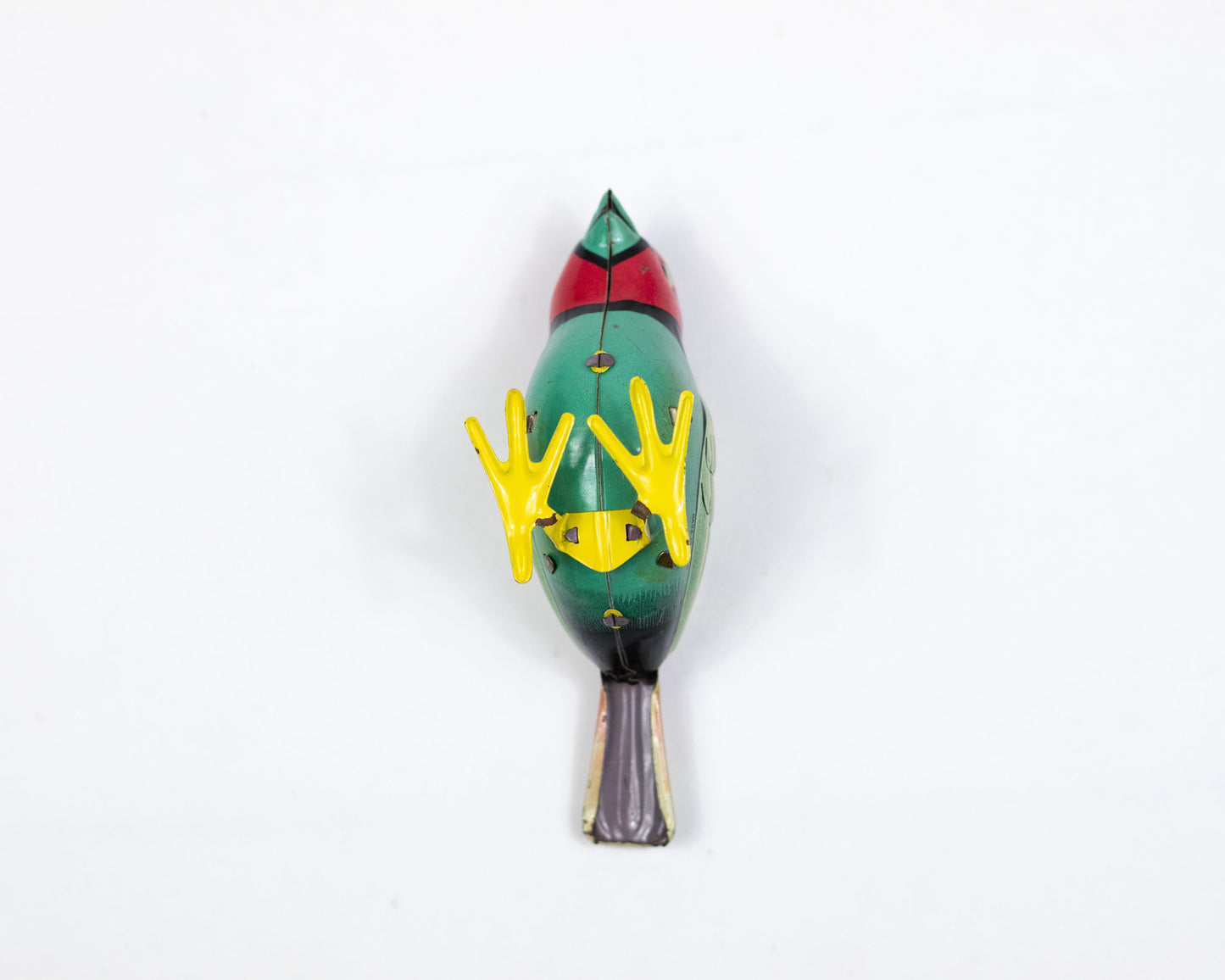 VINTAGE TIN WIND-UP BIRD TOY