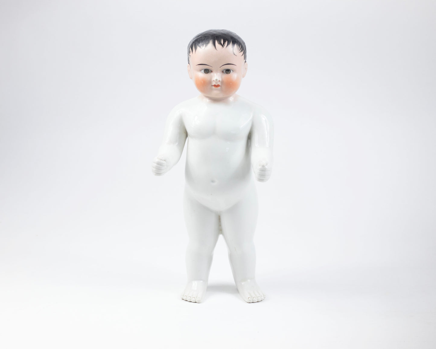 VINTAGE GERMAN "FROZEN CHARLIE" PORCELAIN DOLL