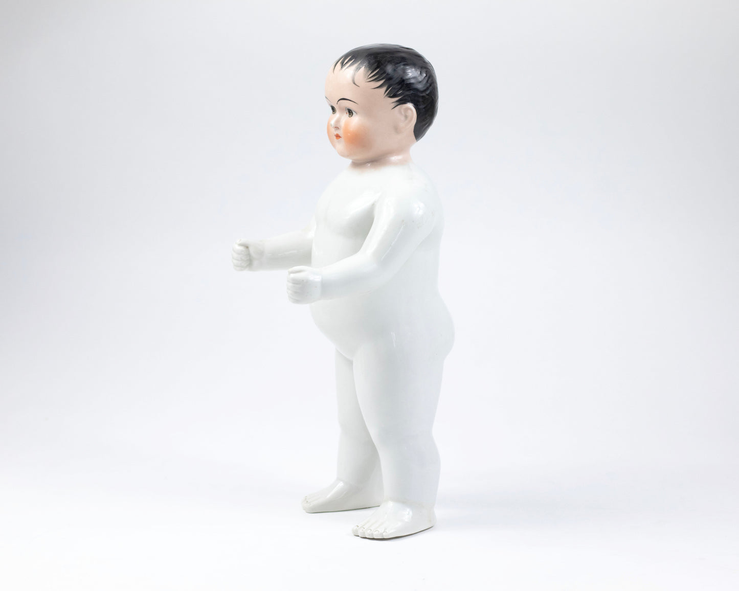 VINTAGE GERMAN "FROZEN CHARLIE" PORCELAIN DOLL