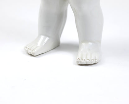 VINTAGE GERMAN "FROZEN CHARLIE" PORCELAIN DOLL