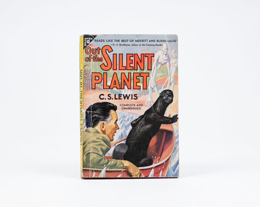 VINTAGE 1949 COPY OF "OUT OF THE SILENT PLANET" BY C.S. LEWIS