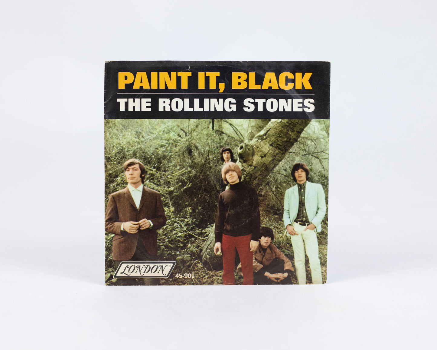 VINTAGE 1966 45 RPM SINGLE VINYL "PAINT IT, BLACK"/"STUPID GIRL" BY THE ROLLING STONES