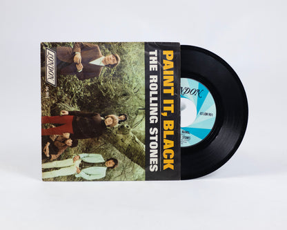 VINTAGE 1966 45 RPM SINGLE VINYL "PAINT IT, BLACK"/"STUPID GIRL" BY THE ROLLING STONES