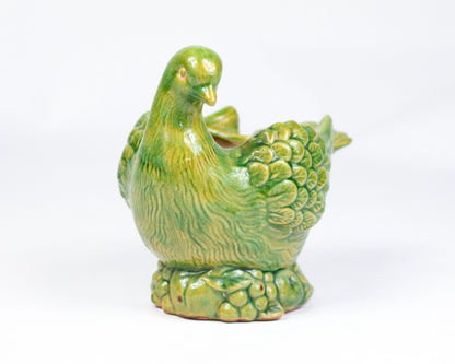 VINTAGE 1990S ITALIAN CERAMIC BIRD PLANTER
