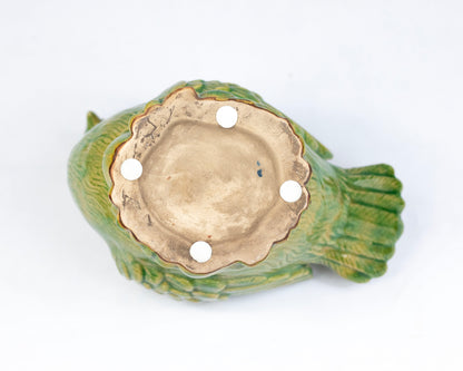 VINTAGE 1990S ITALIAN CERAMIC BIRD PLANTER