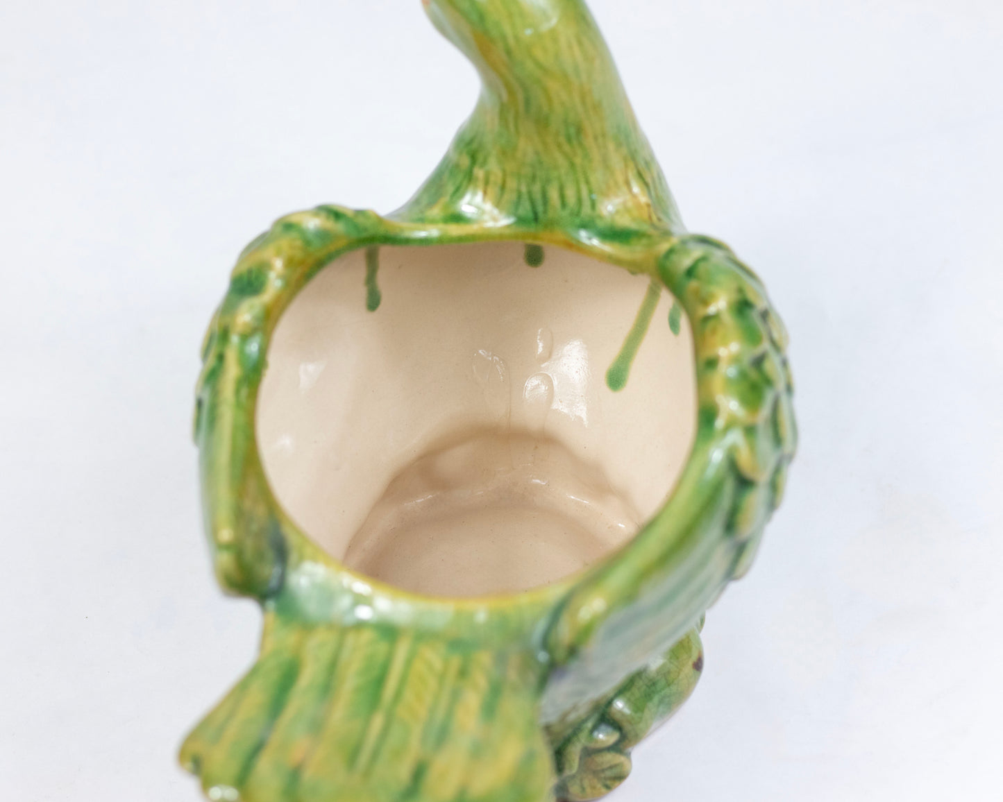VINTAGE 1990S ITALIAN CERAMIC BIRD PLANTER