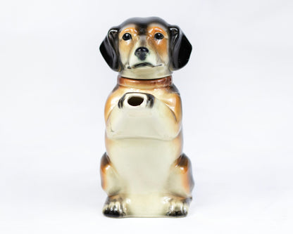 VINTAGE MID-CENTURY GERMAN PORCELAIN DACHSHUND TEAPOT