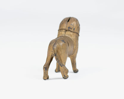 VINTAGE A.C. WILLIAMS CAST IRON LION COIN BANK