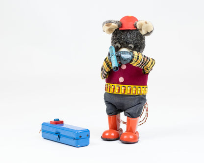 VINTAGE 1950S SAN MARUSAN "SHOOTING BEAR" TOY