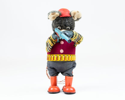 VINTAGE 1950S SAN MARUSAN "SHOOTING BEAR" TOY