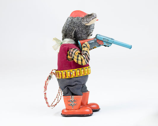 VINTAGE 1950S SAN MARUSAN "SHOOTING BEAR" TOY