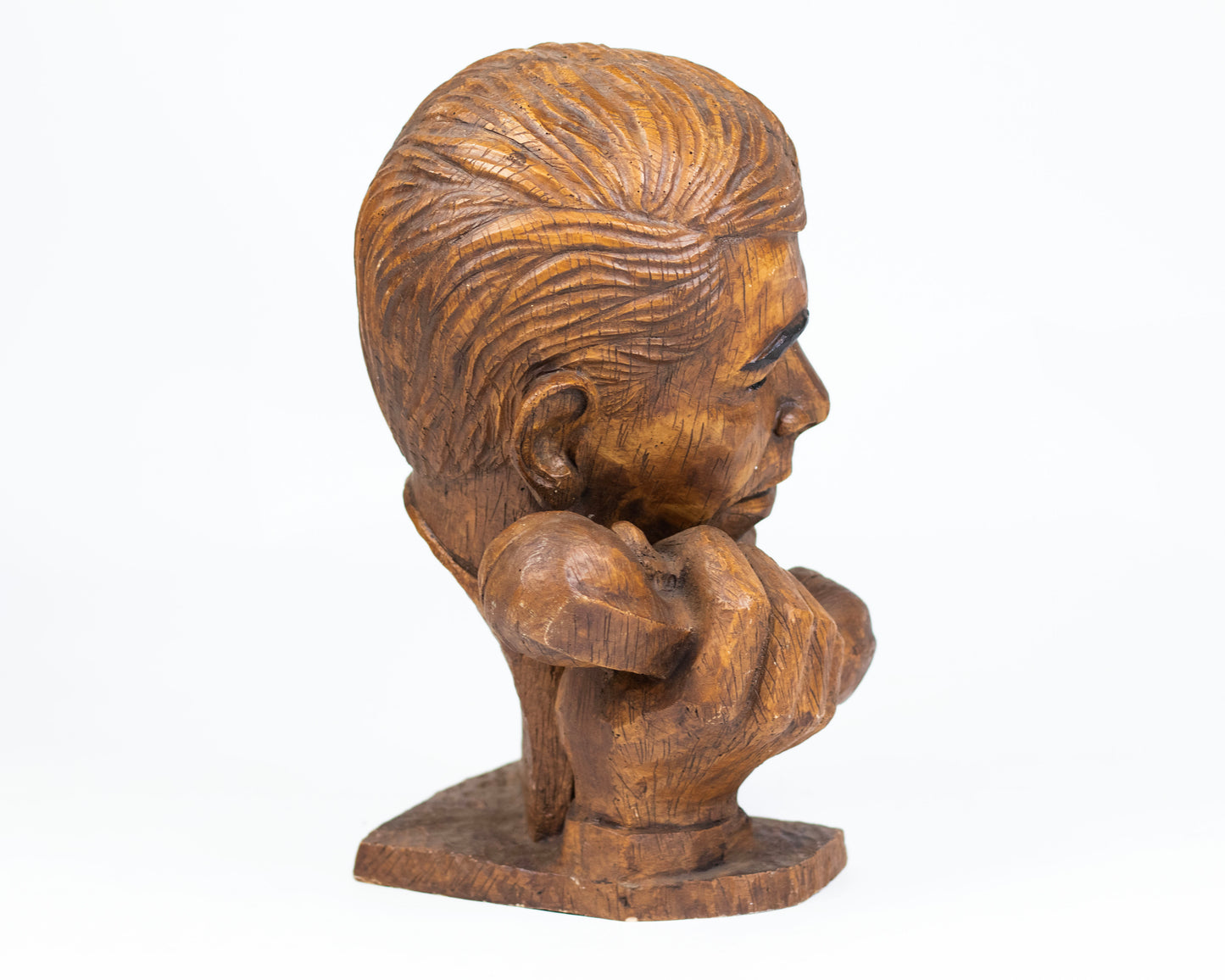 VINTAGE LIFE-SIZE "MAN WITH TELEPHONE" DISPLAY HEAD