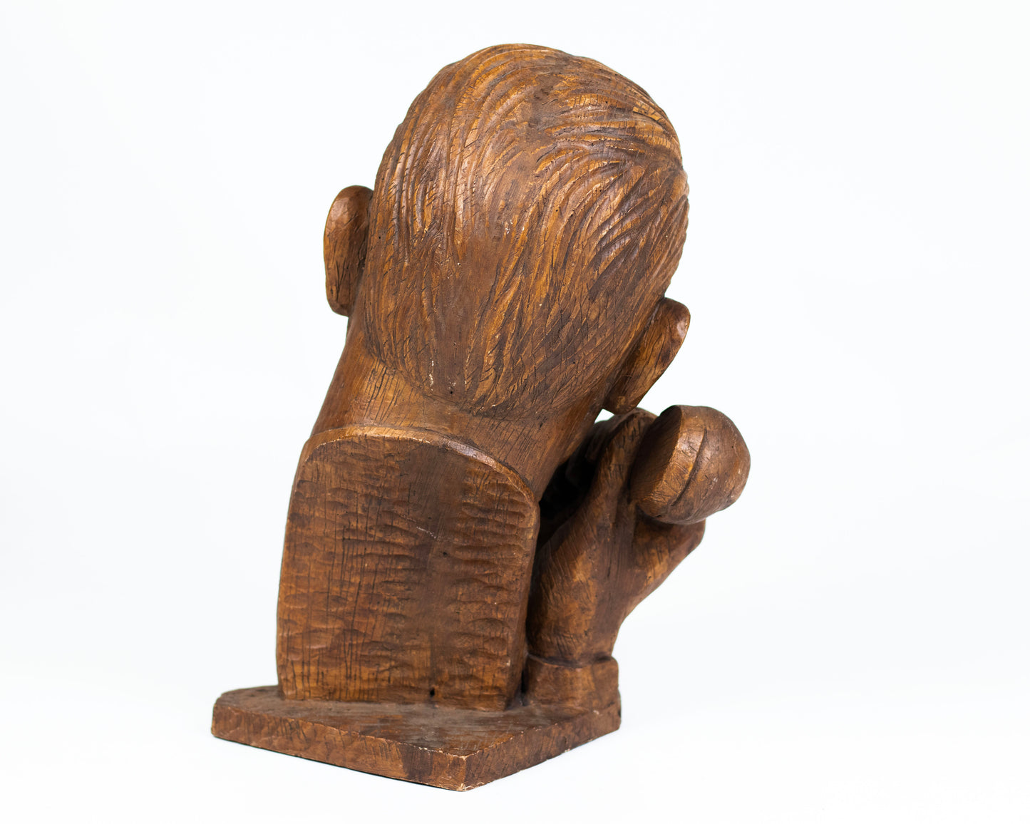 VINTAGE LIFE-SIZE "MAN WITH TELEPHONE" DISPLAY HEAD