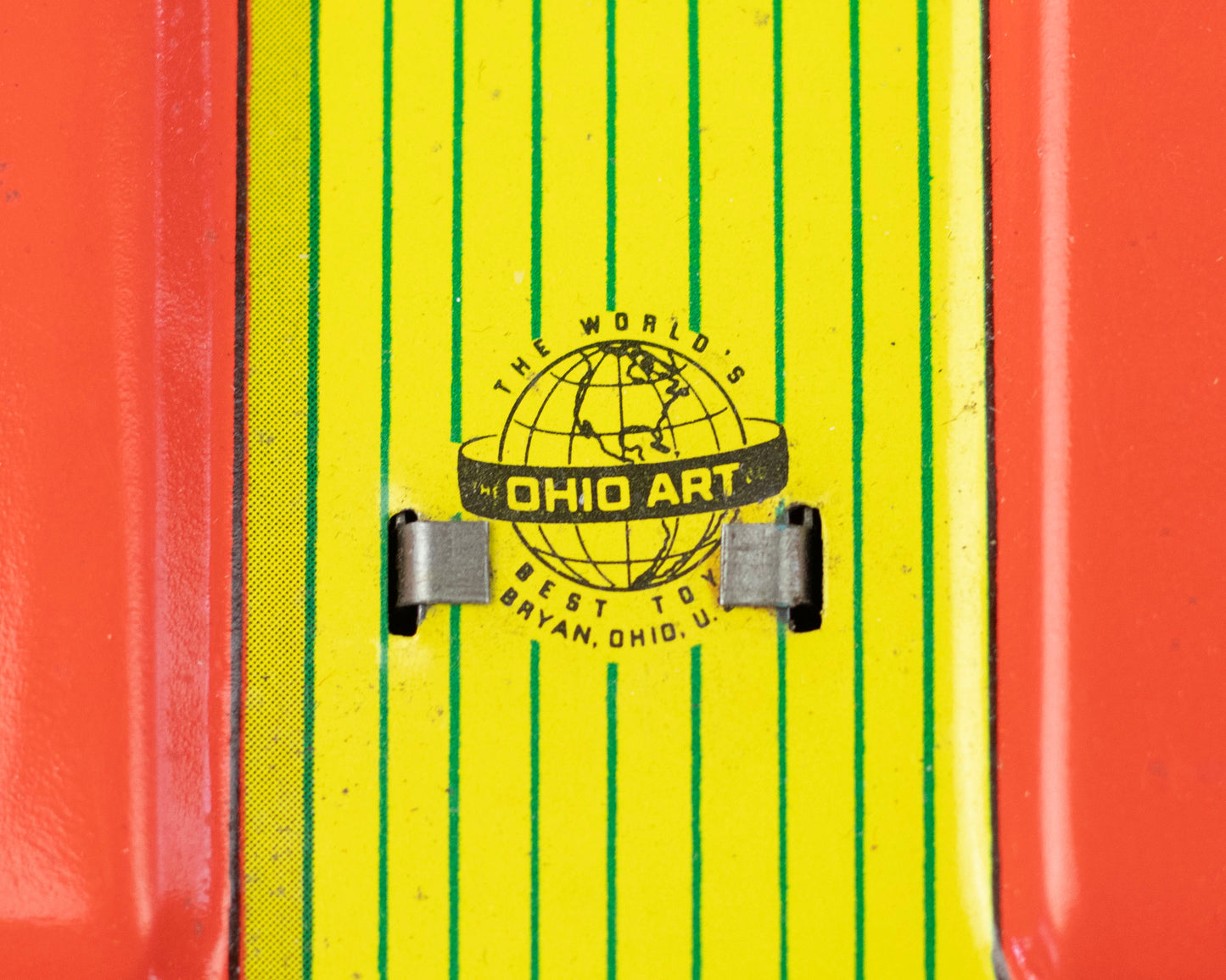 VINTAGE 1950S TIN BOAT WIND-UP TOY BY OHIO ART COMPANY