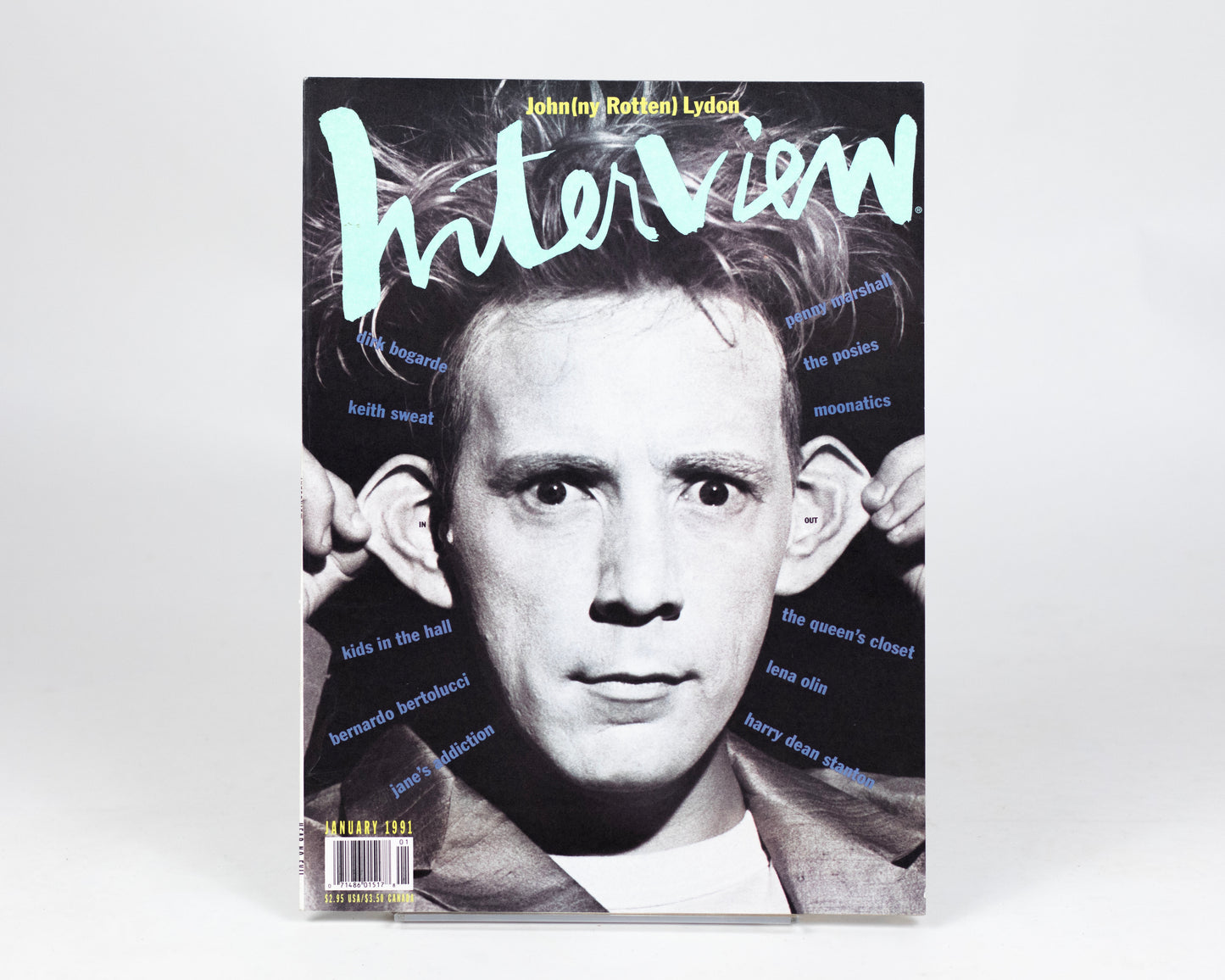VINTAGE INTERVIEW MAGAZINE - JOHNNY ROTTEN JANUARY 1991