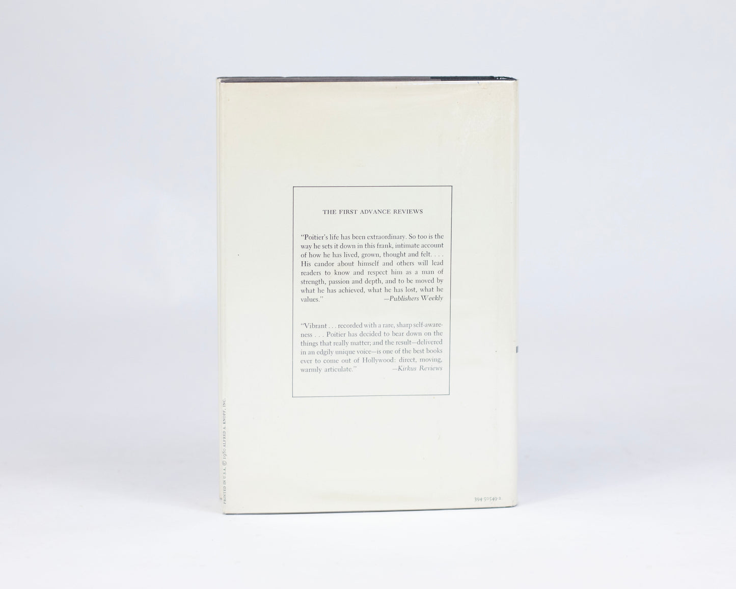 VINTAGE 1980 COPY OF "THIS LIFE" BY SIDNEY POITIER