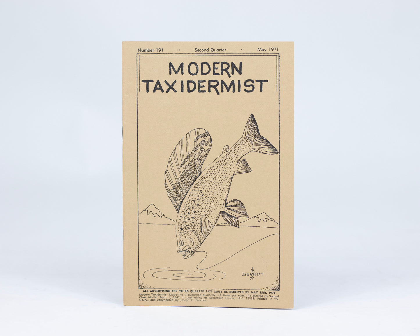 VINTAGE "MODERN TAXIDERMIST" MAGAZINE - MAY 1971 #191