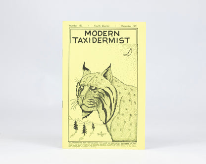 VINTAGE "MODERN TAXIDERMIST" MAGAZINE - DECEMBER 1971 #193