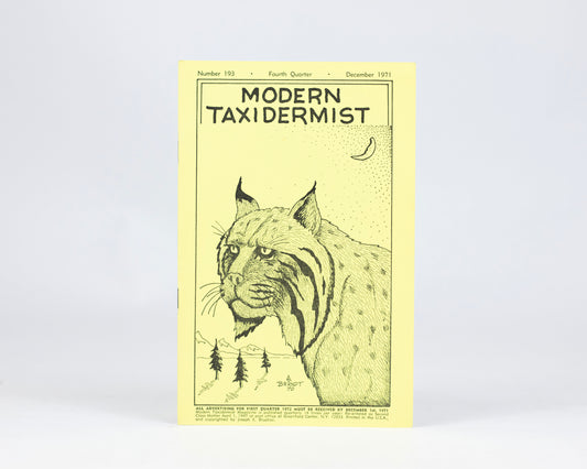 VINTAGE "MODERN TAXIDERMIST" MAGAZINE - DECEMBER 1971 #193