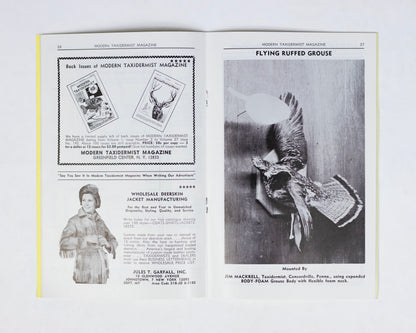 VINTAGE "MODERN TAXIDERMIST" MAGAZINE - DECEMBER 1971 #193