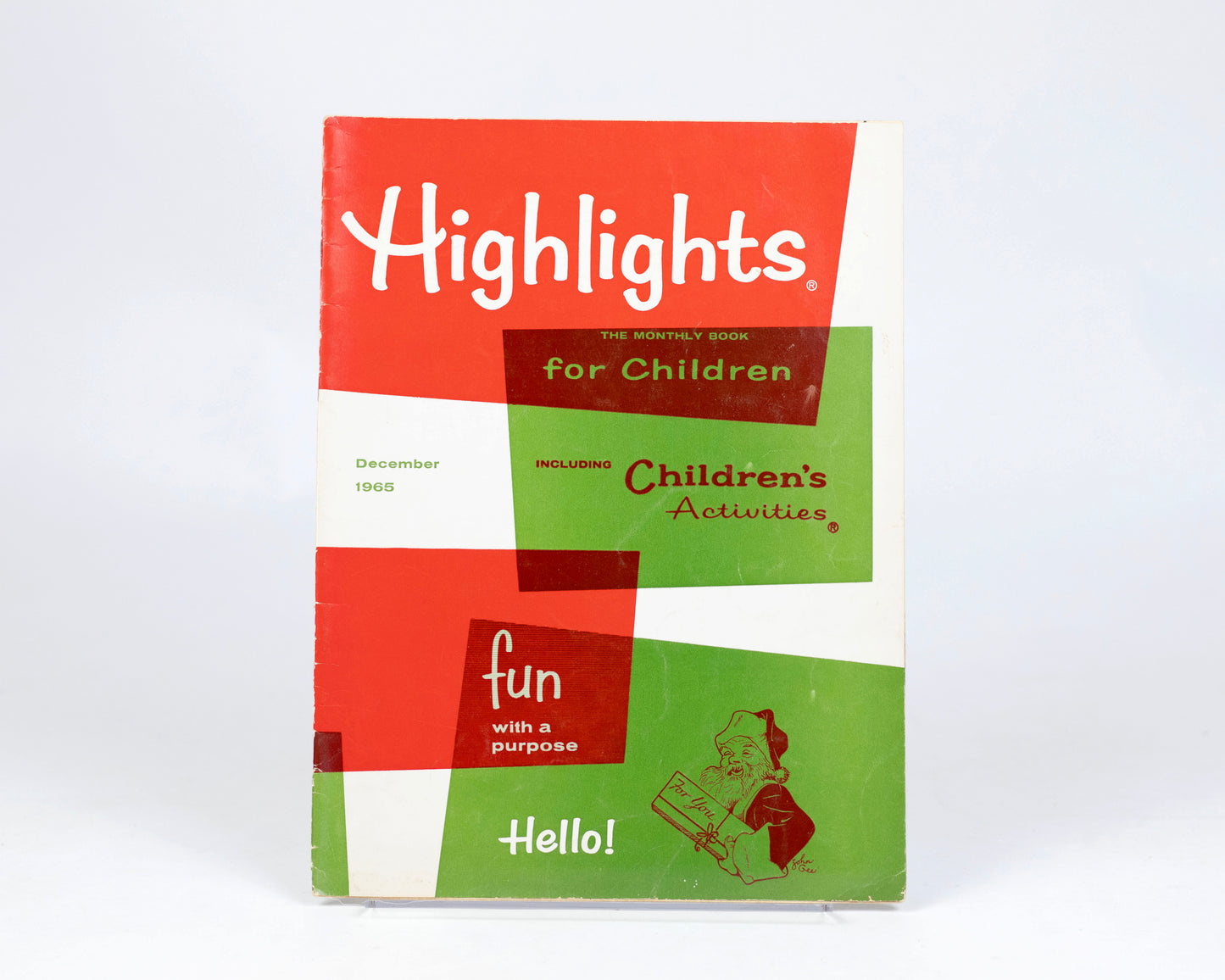 VINTAGE "HIGHLIGHTS" CHILDREN'S ACTIVITY MAGAZINE - DECEMBER 1965