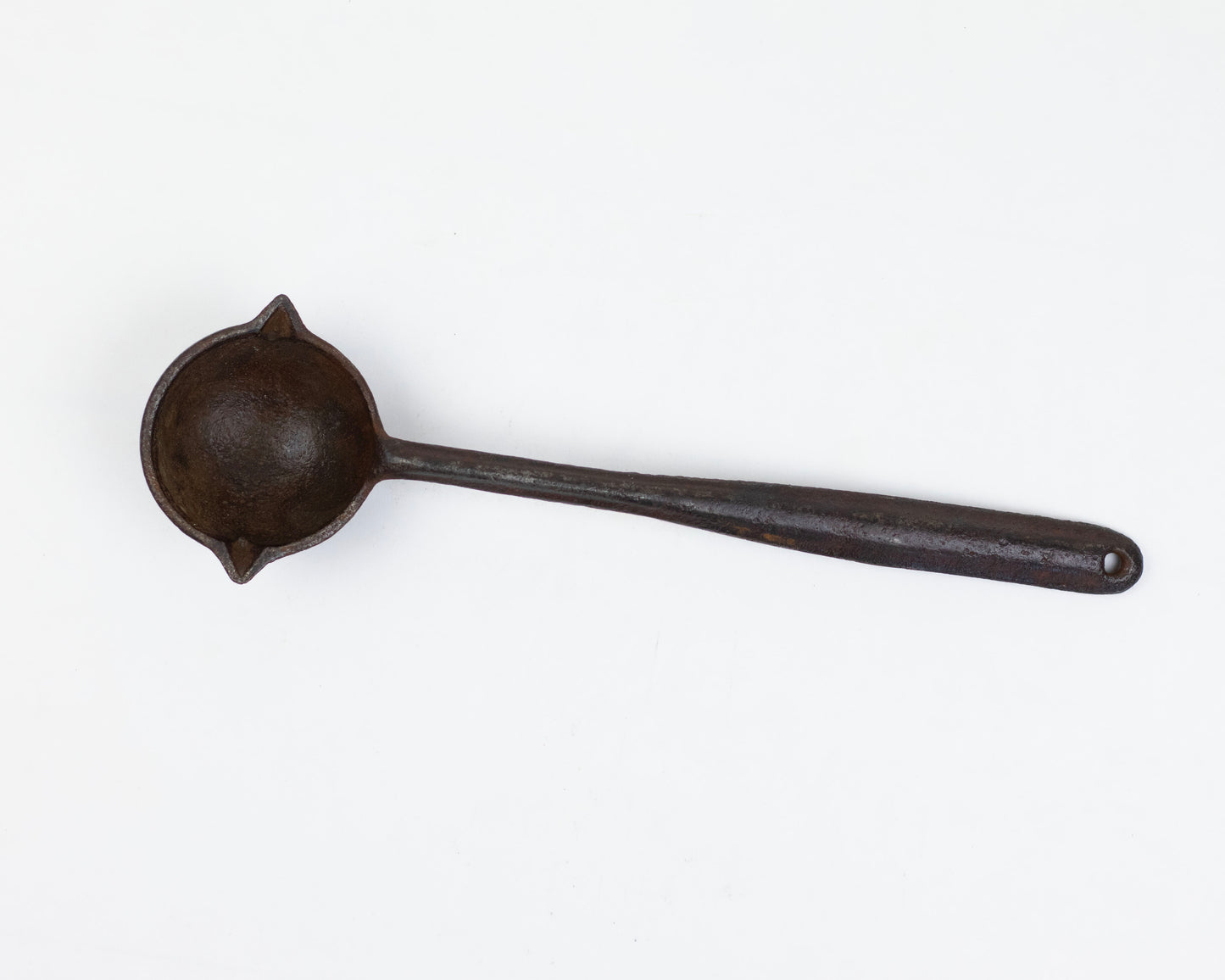 VINTAGE CAST IRON SMELTING LADLE