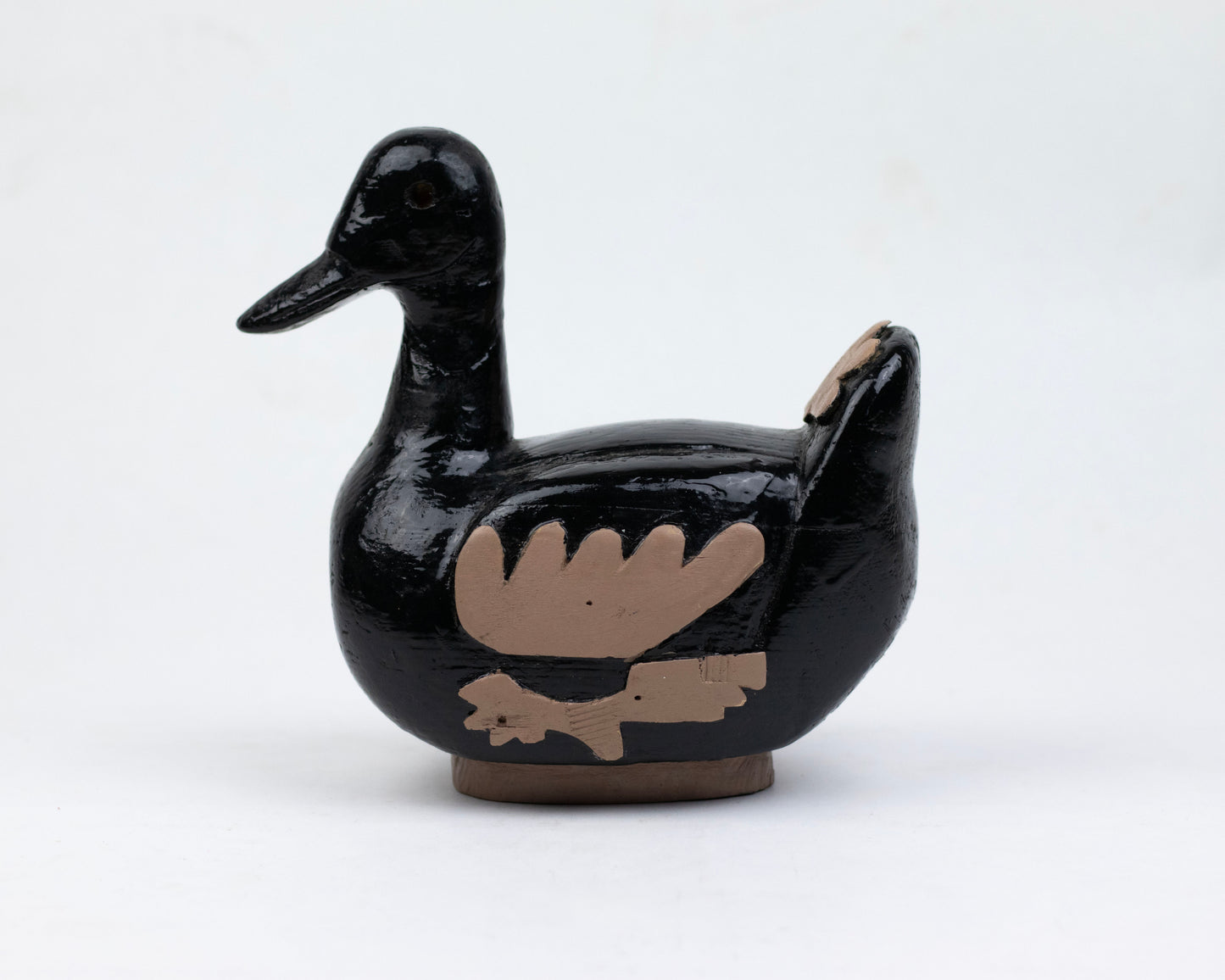 VINTAGE WOODEN DUCK FIGURINE