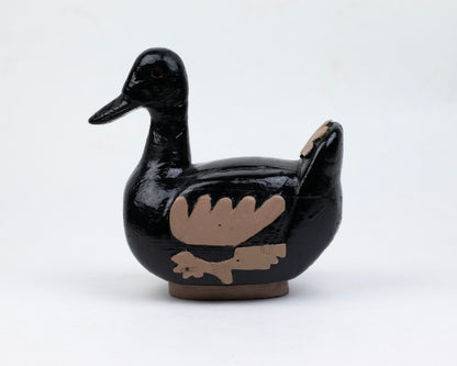 VINTAGE WOODEN DUCK FIGURINE