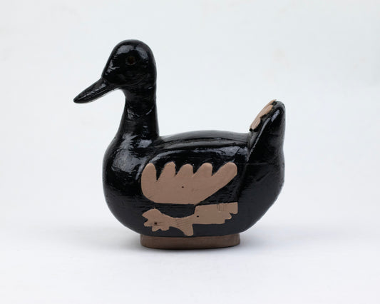 VINTAGE WOODEN DUCK FIGURINE
