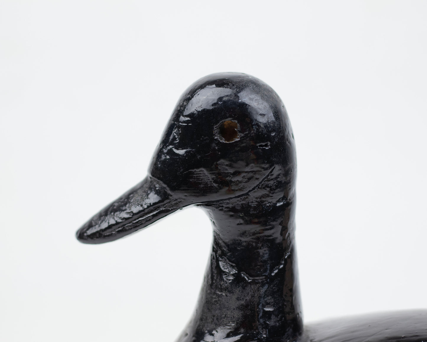 VINTAGE WOODEN DUCK FIGURINE