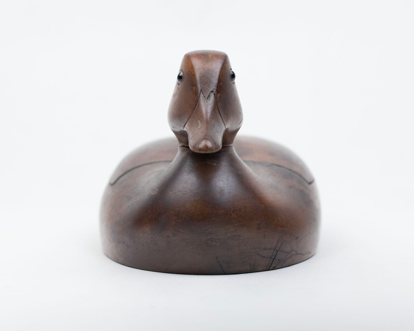 VINTAGE WOODEN DUCK TRINKET BOX