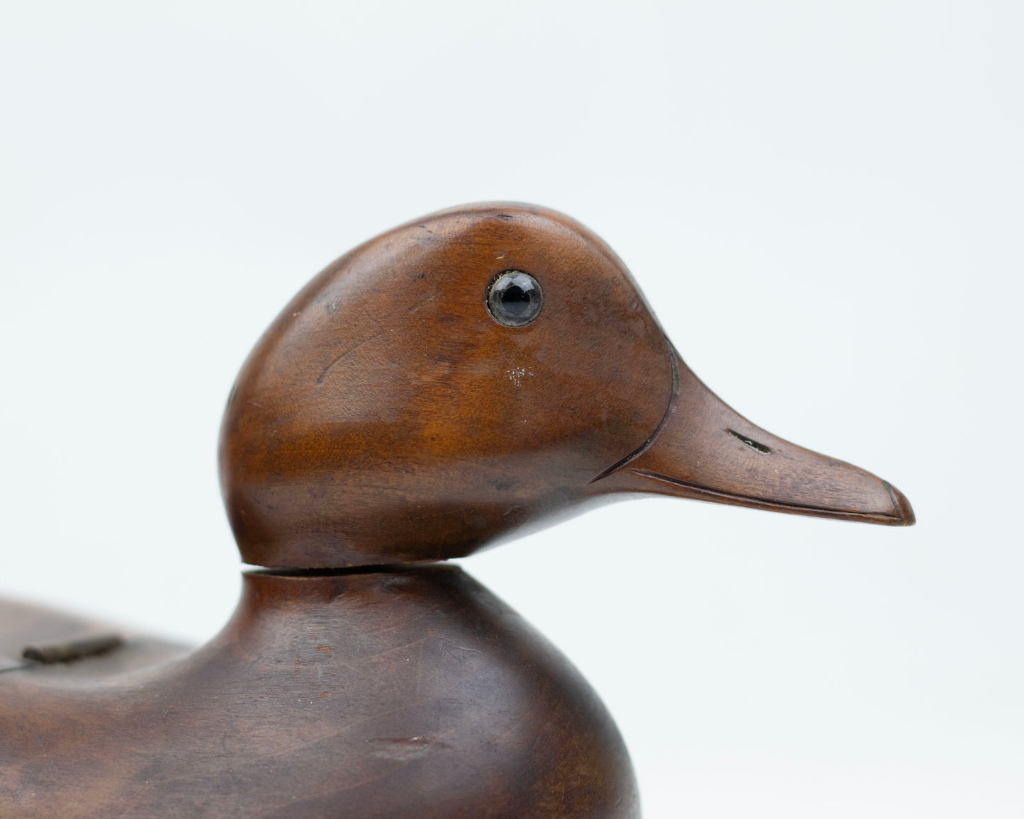 VINTAGE WOODEN DUCK TRINKET BOX
