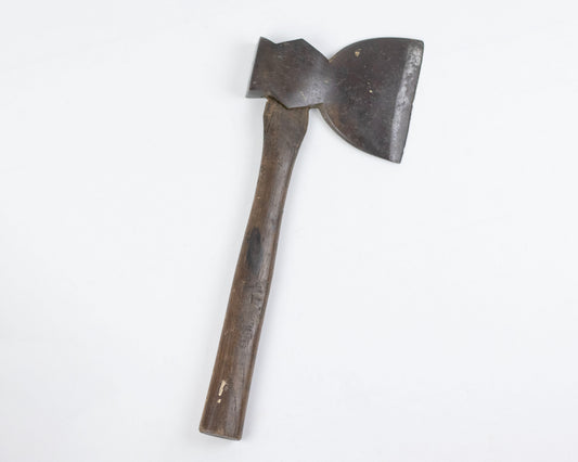 VINTAGE PLUMB ANCHOR BRAND SINGLE-BEVEL HEWING HATCHET