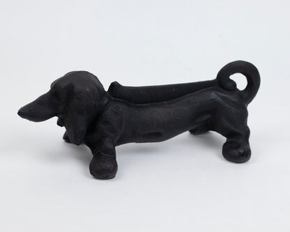 VINTAGE CAST IRON DACHSHUND-SHAPED BOOT SCRAPER