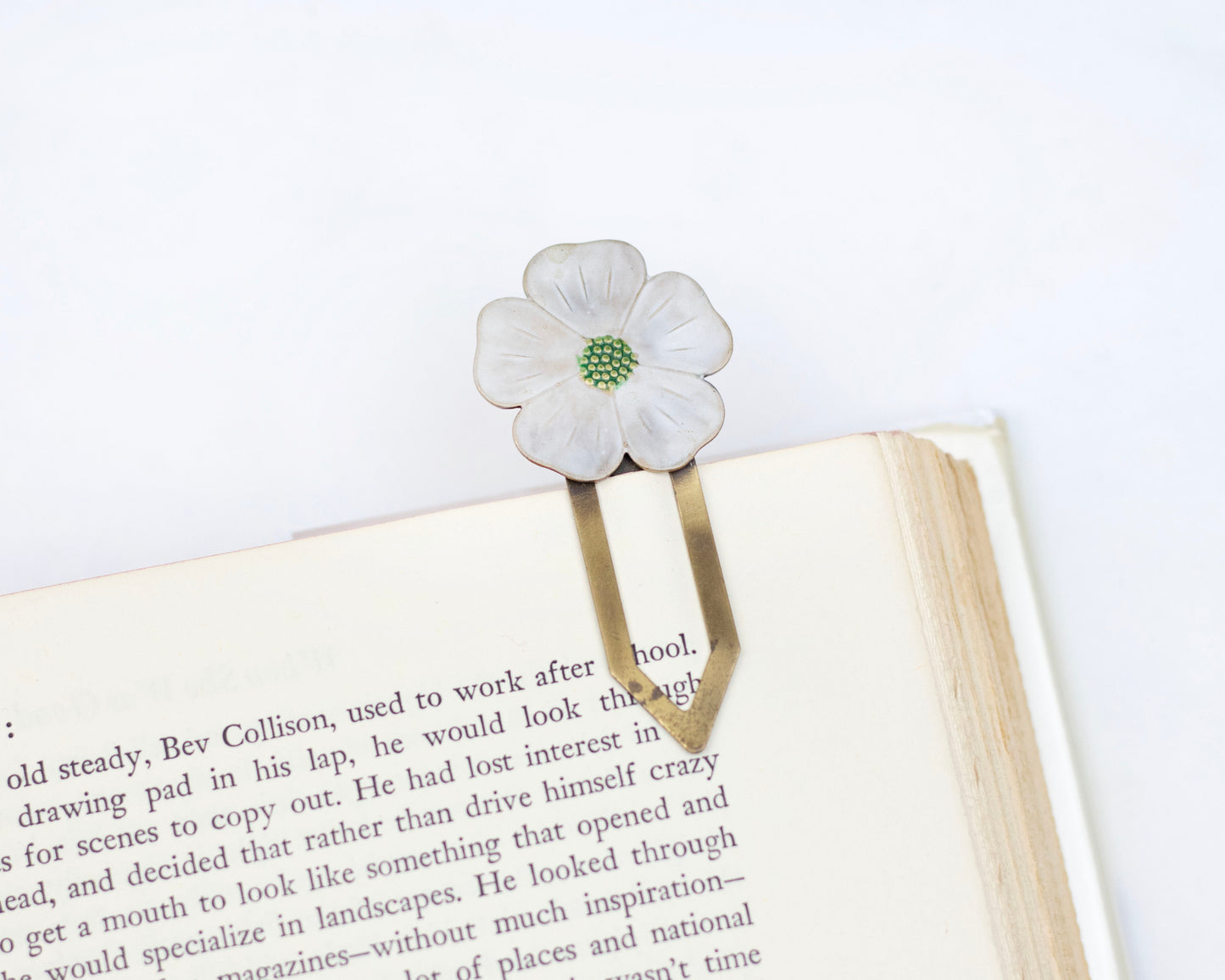 VINTAGE FLOWER PAGE MARKER
