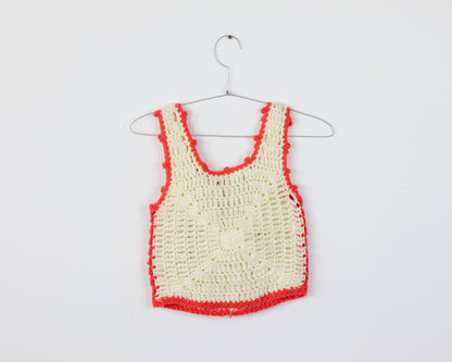 VINTAGE 1980S SESAME STREET CROCHET "ERNIE" VEST