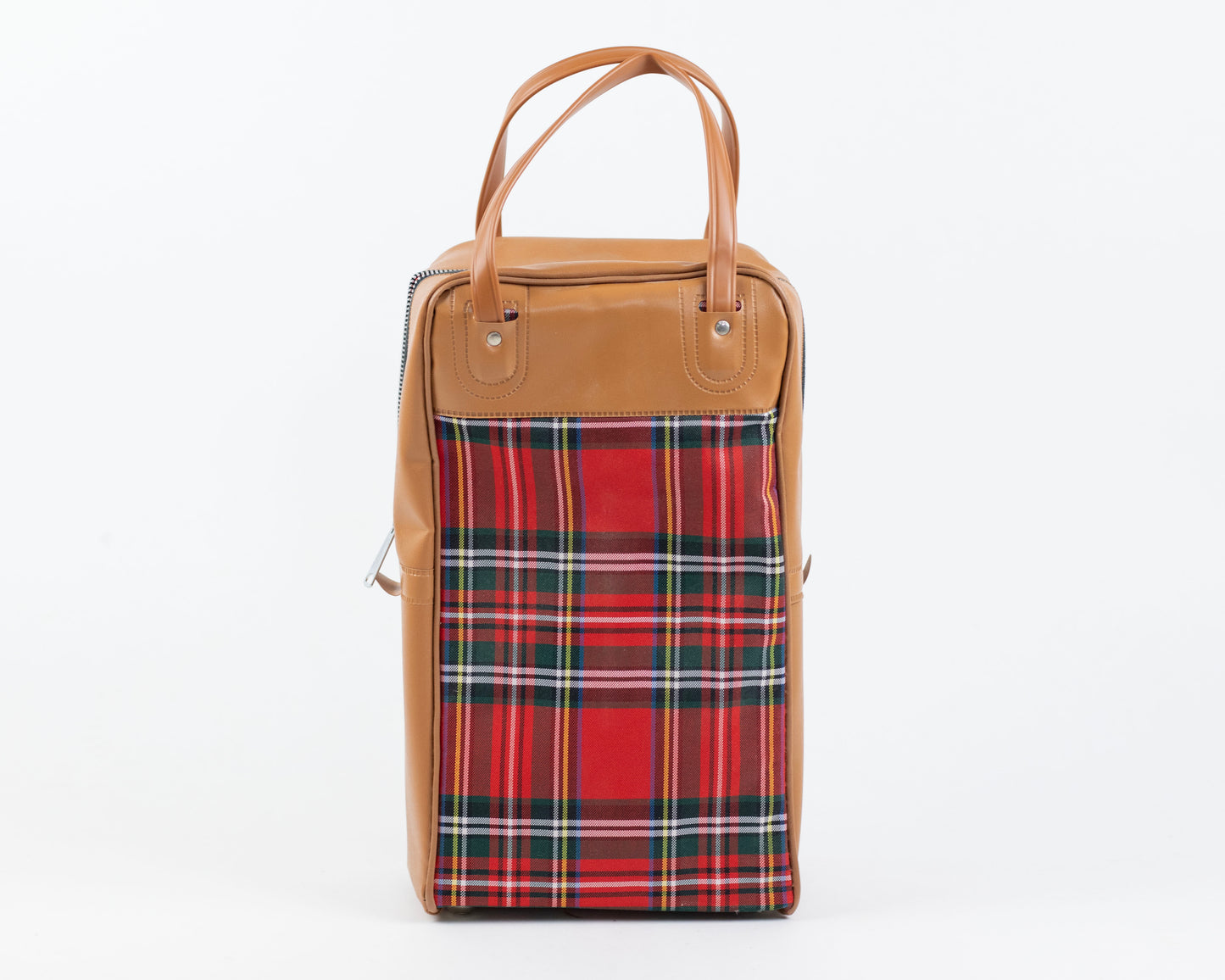 VINTAGE 1970S RED TARTAN THERMOS/KING-SEELEY PICNIC SET - 3 PCS