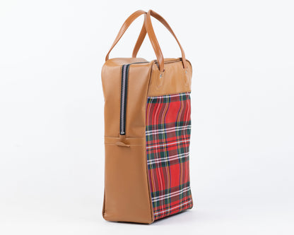 VINTAGE 1970S RED TARTAN THERMOS/KING-SEELEY PICNIC SET - 3 PCS