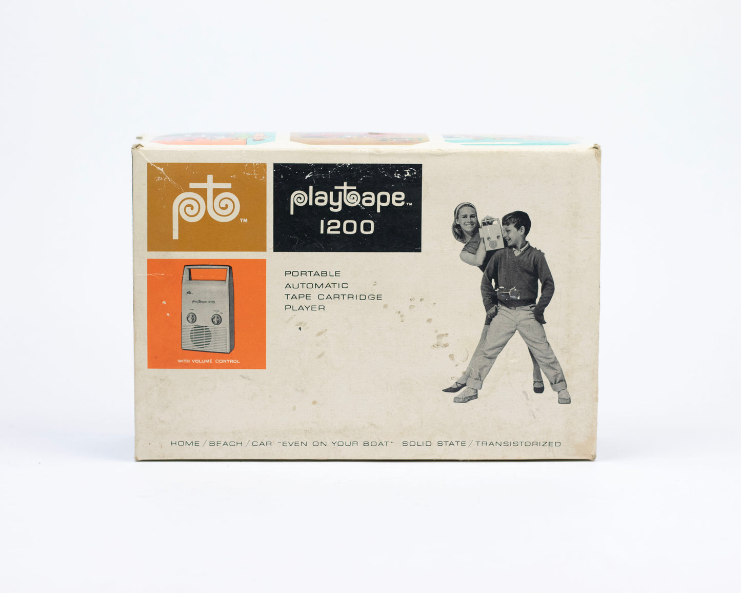 VINTAGE 1960S PLAYTAPE MODEL 1200 WITH BOX