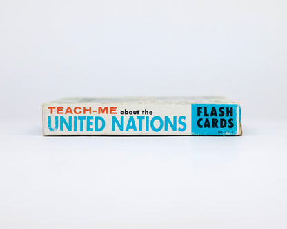 VINTAGE 1962 TEACH-ME ABOUT THE UNITED NATIONS FLASH CARDS