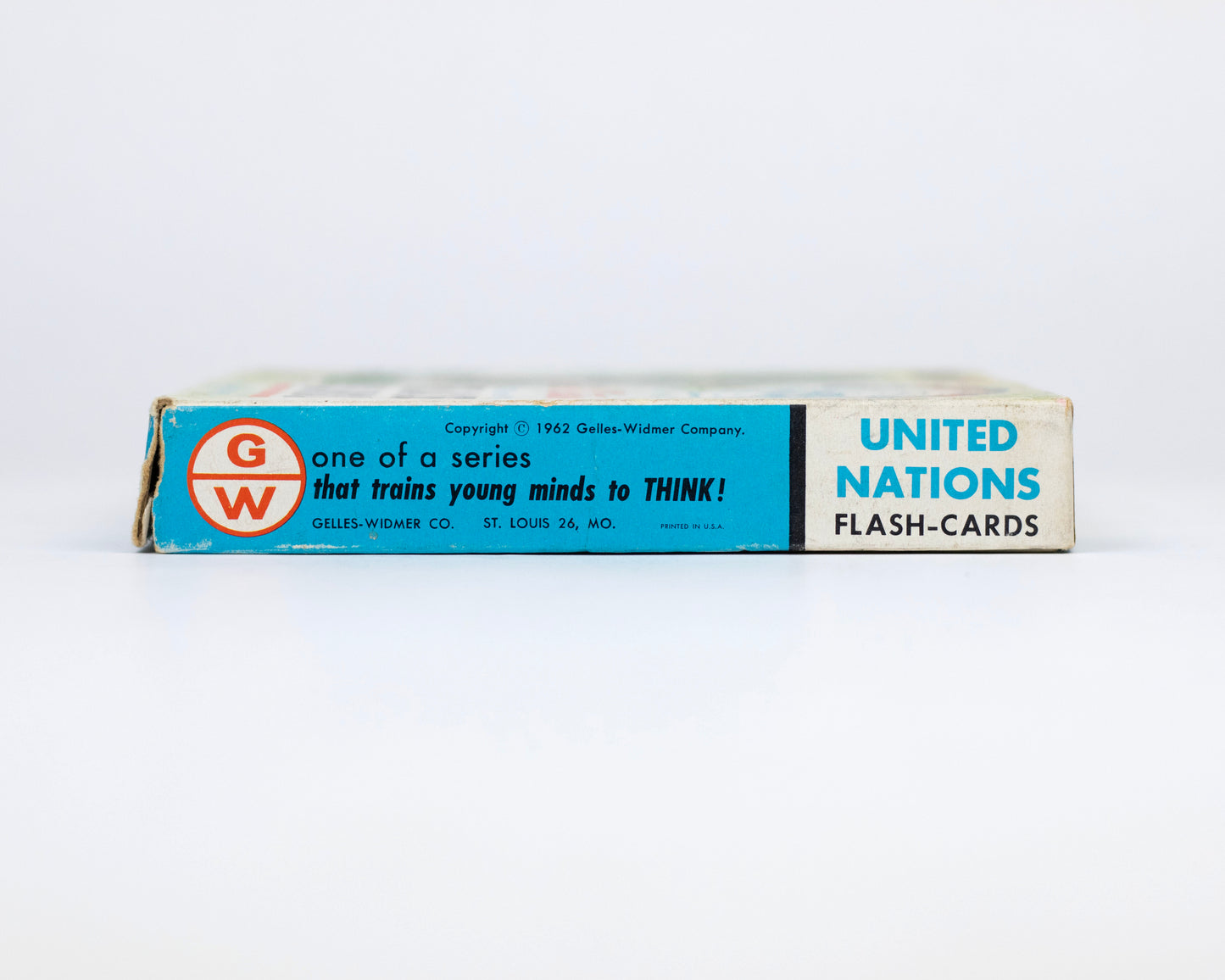 VINTAGE 1962 TEACH-ME ABOUT THE UNITED NATIONS FLASH CARDS