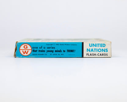 VINTAGE 1962 TEACH-ME ABOUT THE UNITED NATIONS FLASH CARDS