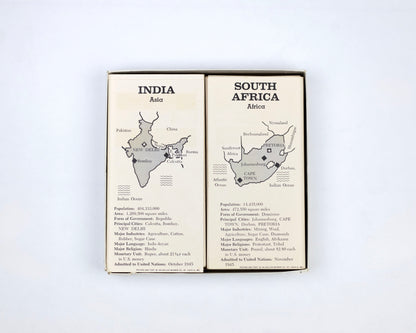 VINTAGE 1962 TEACH-ME ABOUT THE UNITED NATIONS FLASH CARDS