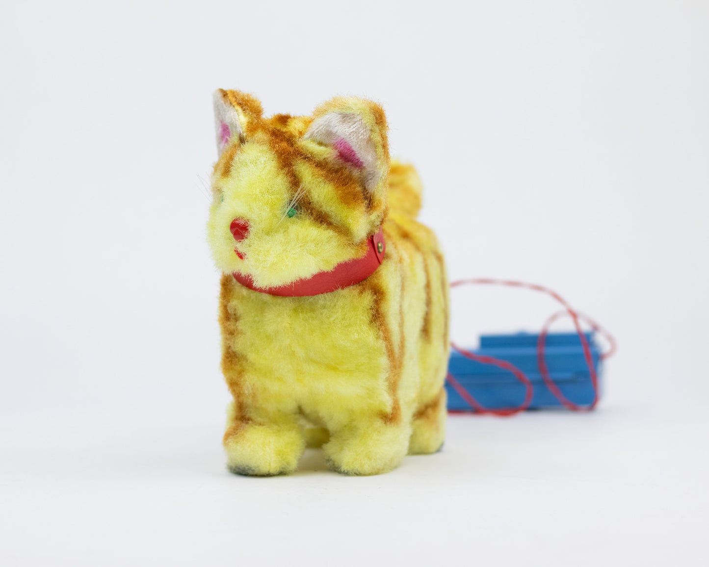 VINTAGE 1950S MEW-MEW WALKING CAT TOY WITH BOX