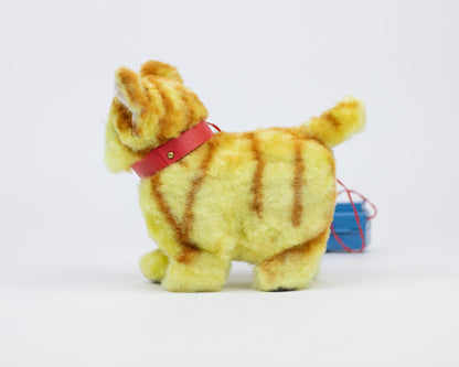 VINTAGE 1950S MEW-MEW WALKING CAT TOY WITH BOX