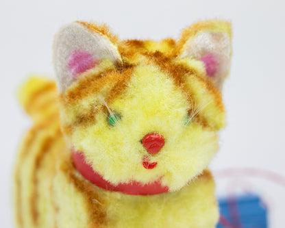 VINTAGE 1950S MEW-MEW WALKING CAT TOY WITH BOX